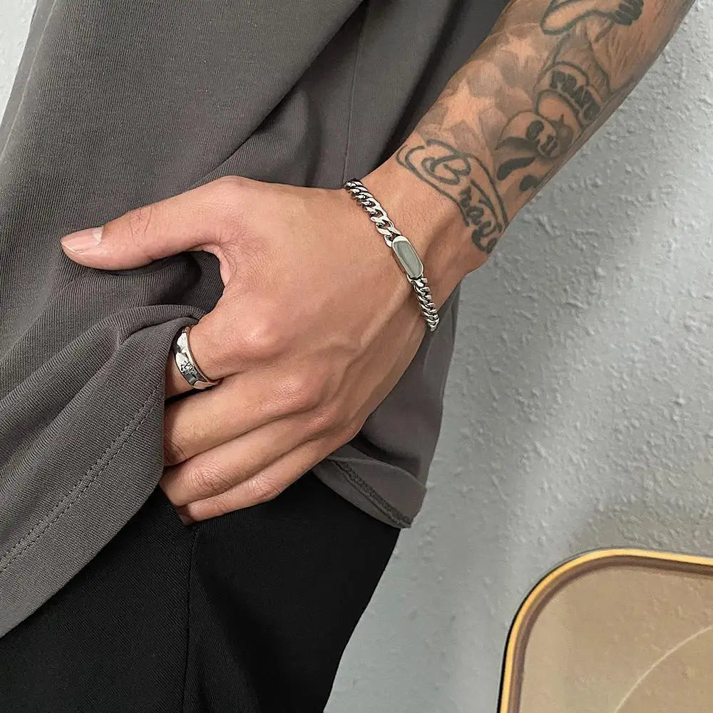 Adjustable Unisex Cuban Chain Bracelet