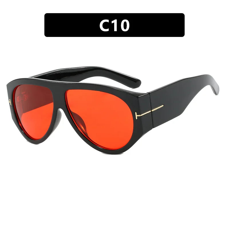 Oval Shape Trendy Street Shoot Shades - UV400
