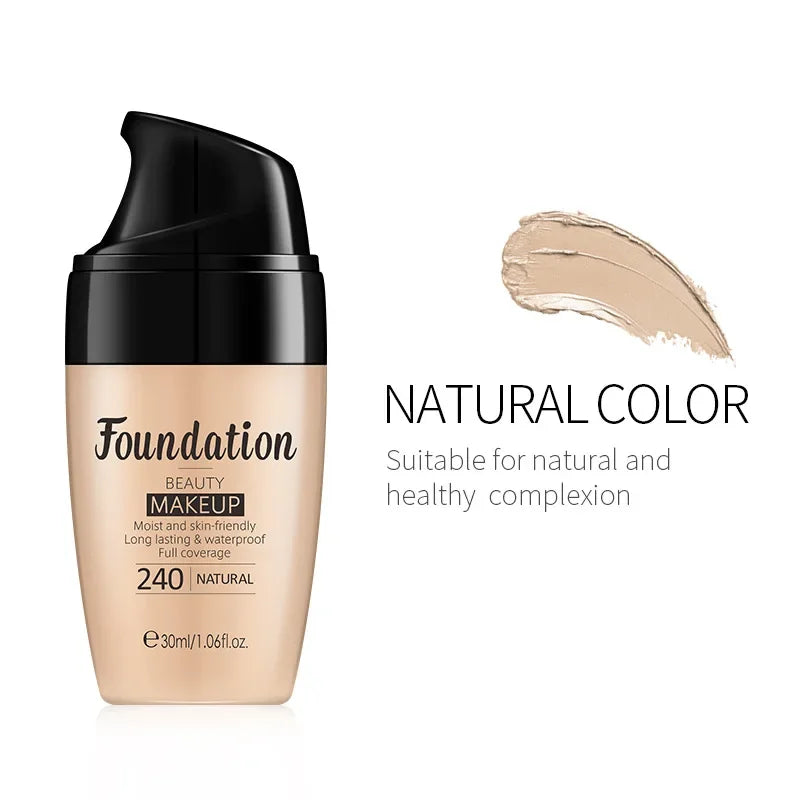 Liquid Foundation Moisturizing Long Lasting Natural Brighten