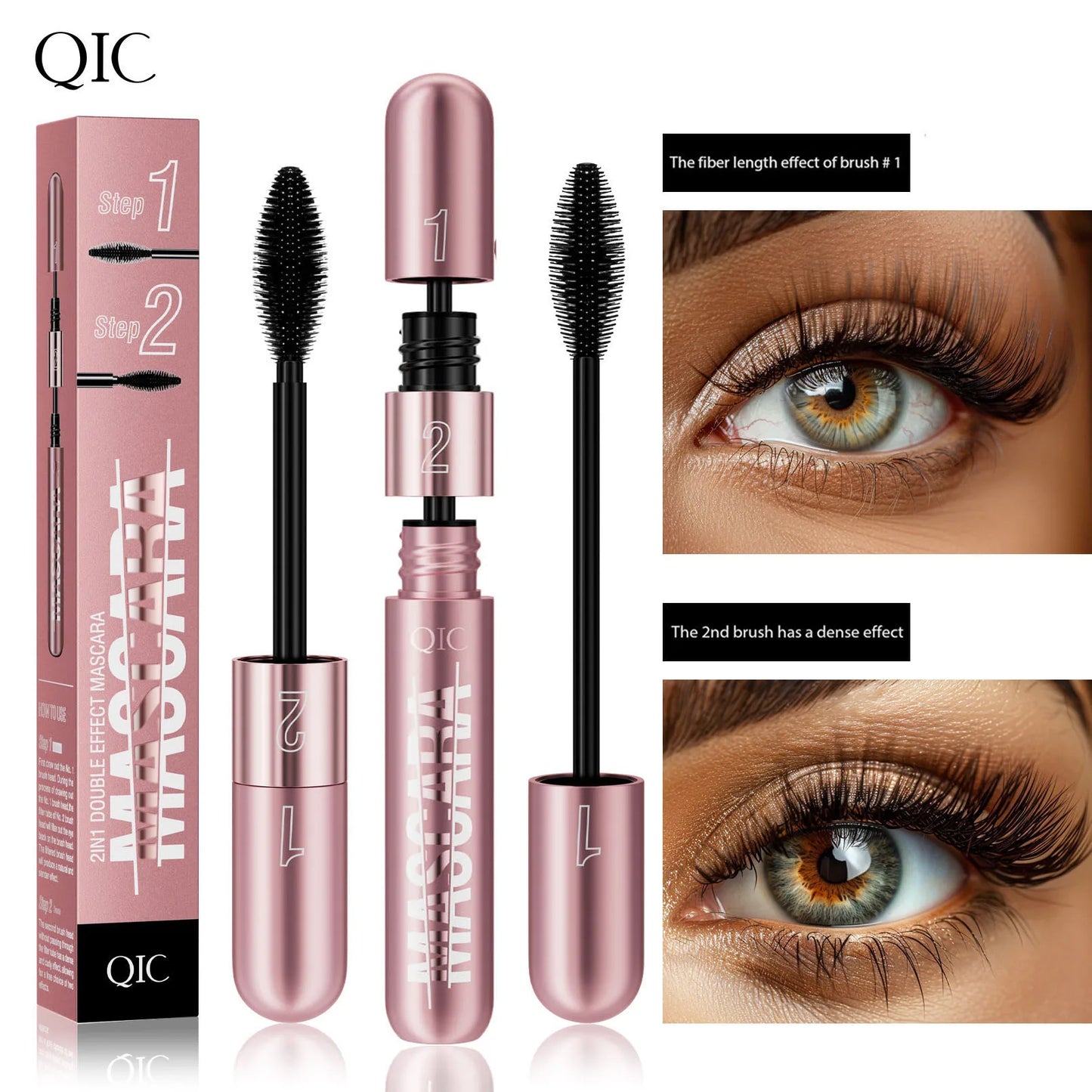 New rose gold double-effect mascara