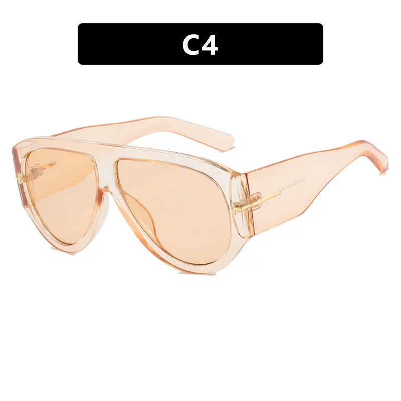 Oval Shape Trendy Street Shoot Shades - UV400
