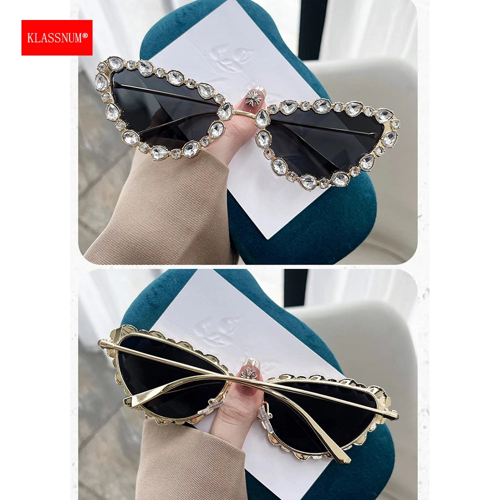 Luxury Cat-eye Rhinestone Shades