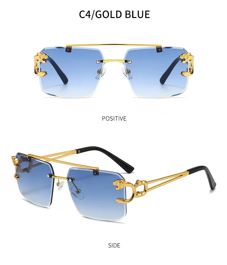 Double Bridge Gradient UV400 Sunglasses