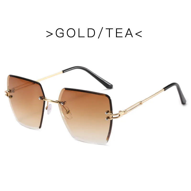 Oversized Rimless Luxury - UV400