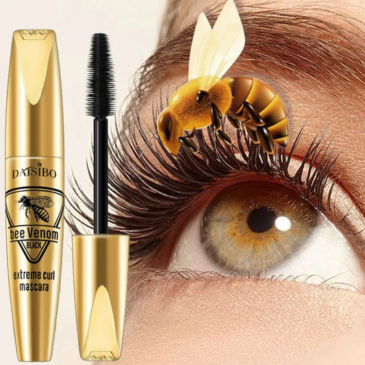Black Silk Fiber 5D Waterproof Mascara Lengthens Eyelashes Extension