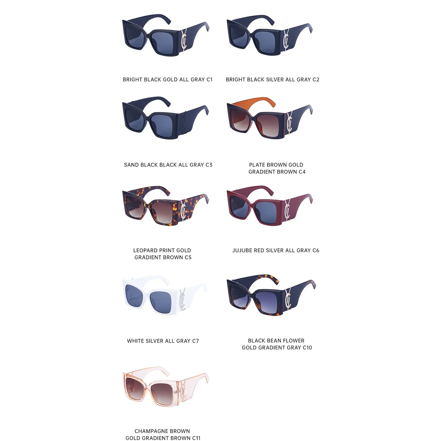 Oversized Cat Eye Trendy Shades