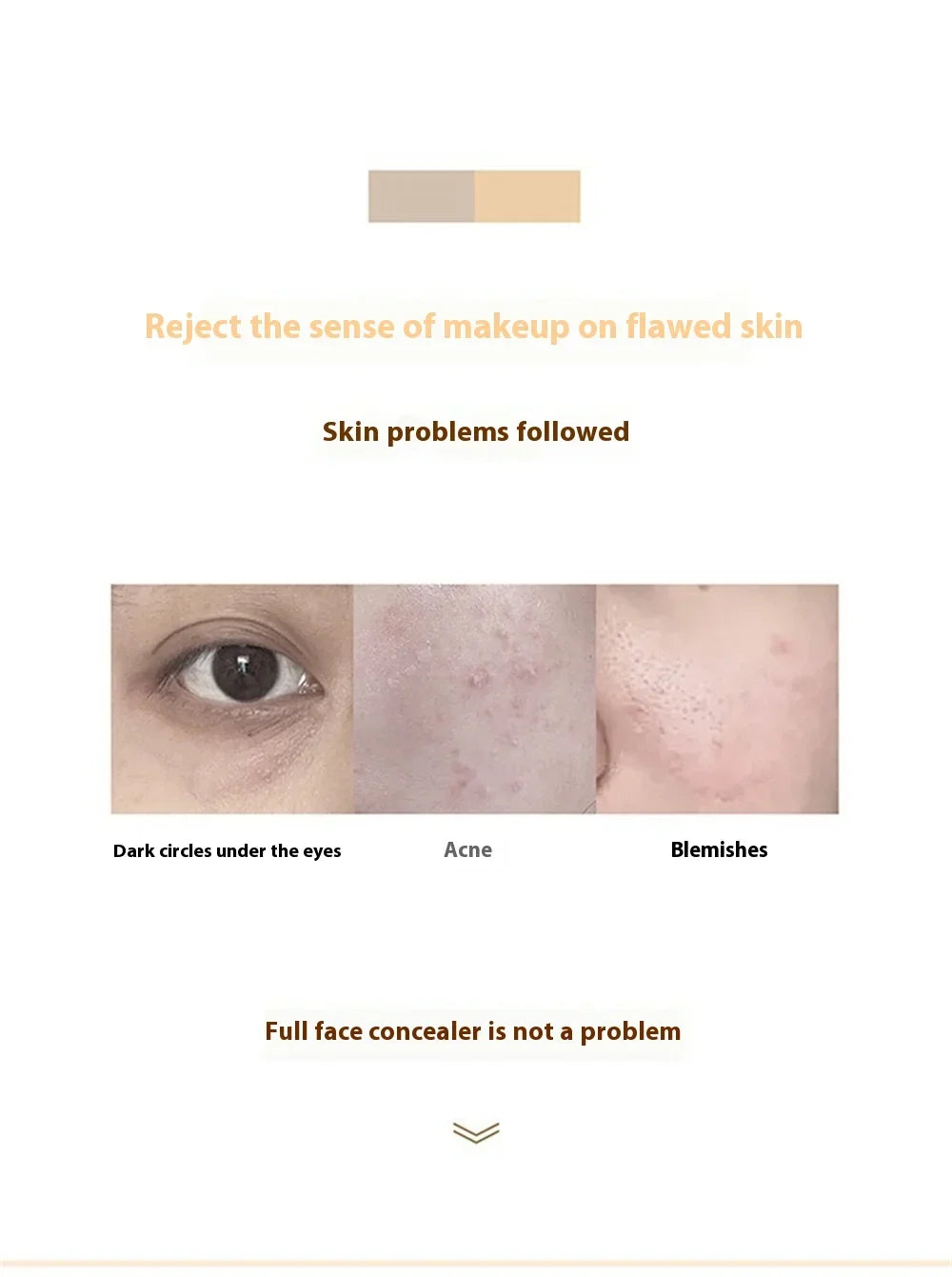 High Coverage Concealer | Lasting Waterproof Foundation | BB Cream |Cover Anti Dark Circle Freckle