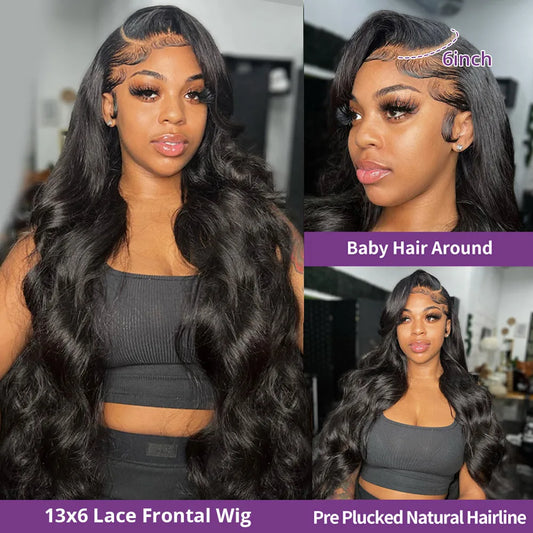 13x6 Hd Lace Frontal Wig Human Hair | 13x4 Body Wave