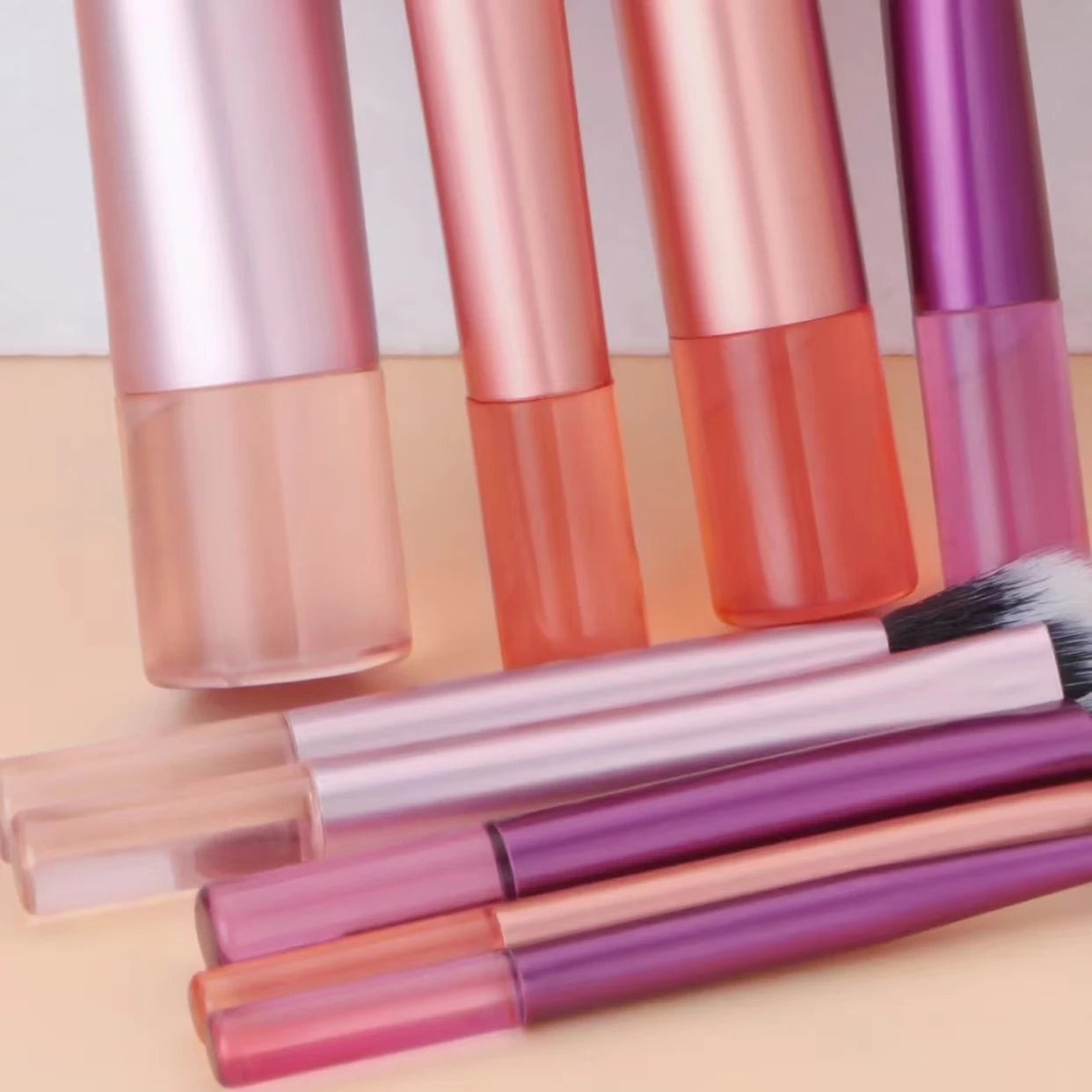 10-Piece Mini Makeup Brush Set, Available in Multiple Colors