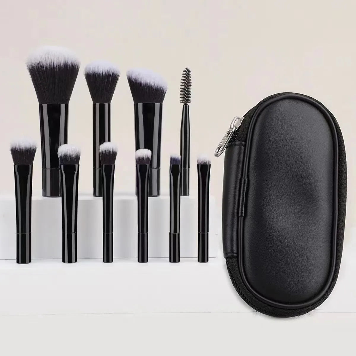 10-Piece Mini Makeup Brush Set, Available in Multiple Colors