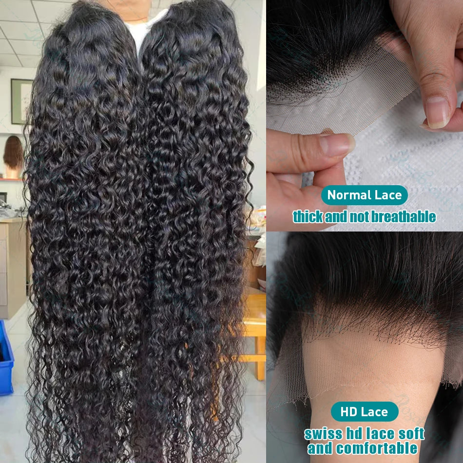 Water Wave Curly | 13X4 Front Human Hair