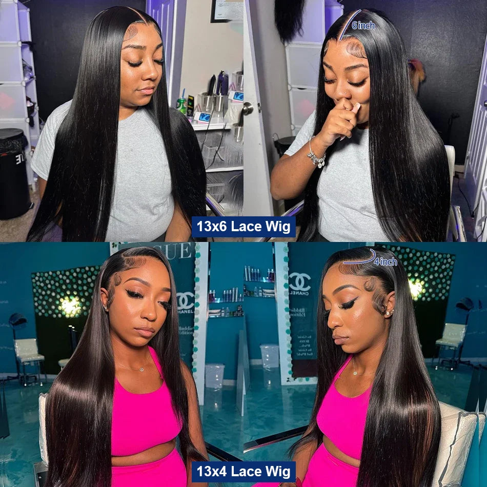 13x6 Straight Lace Front| 4x4, 5X5 Closure Wig Pre Plucked