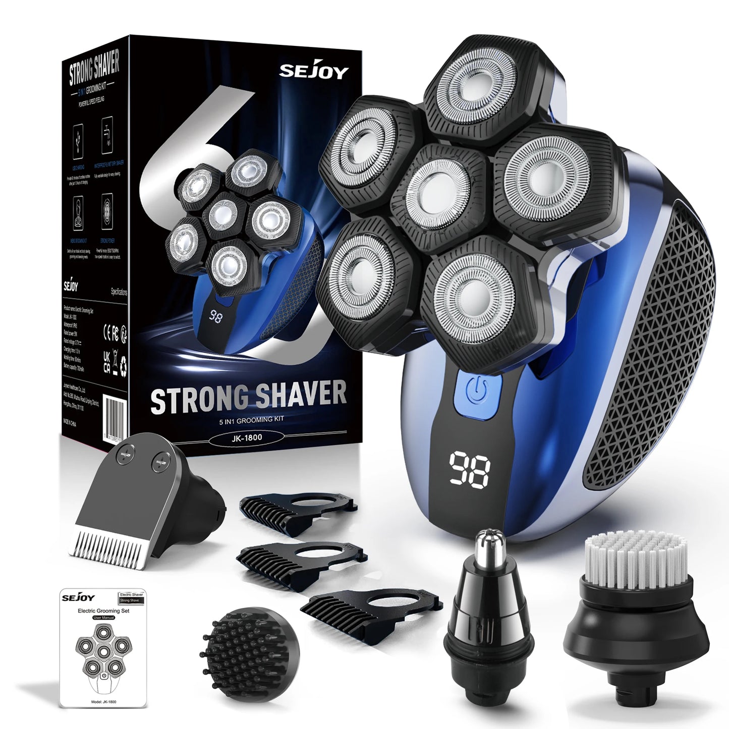 6D Floating Multifunctional Rechargeable Shaving Machine