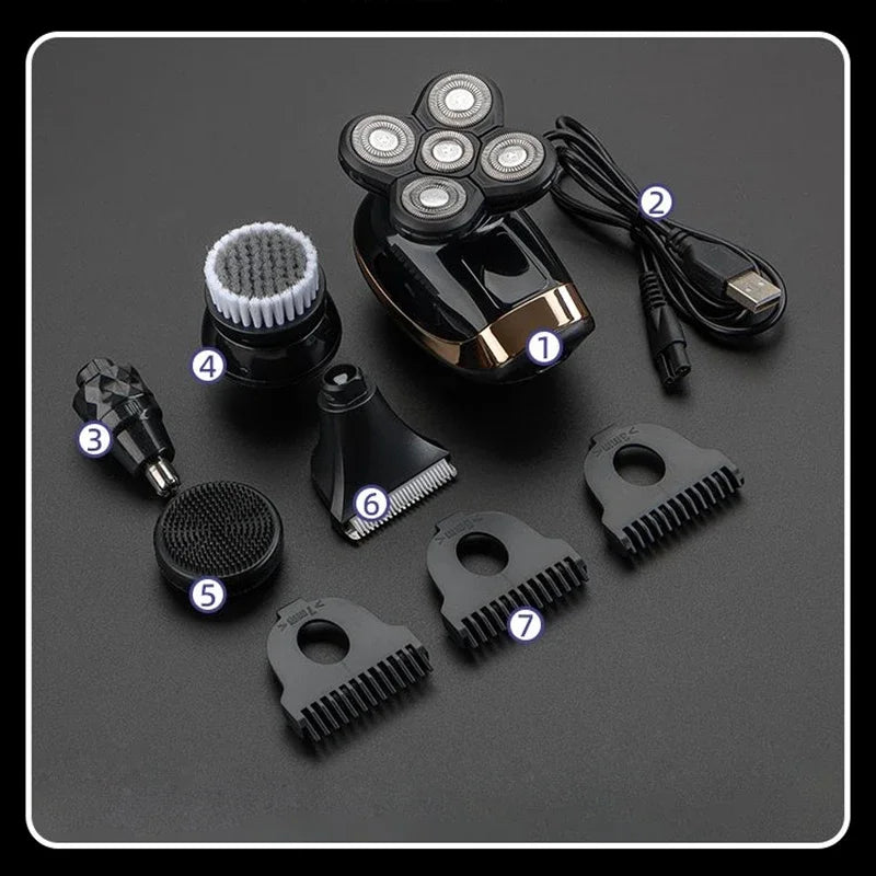 5 IN 1 Electric Rechargeable Waterproof Shaver