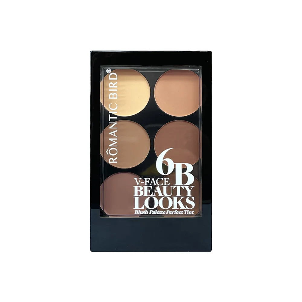 6 Colors Highlight Contouring Powder Palette