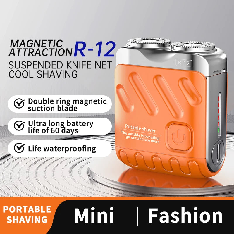 Mini Electric Shaver Dual Head Waterproof Razor