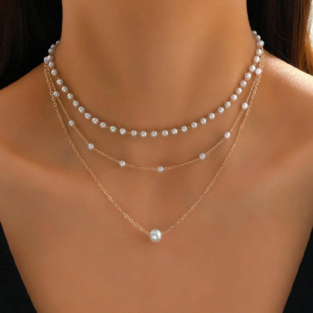 Vintage Pearl Y Lariat Necklace