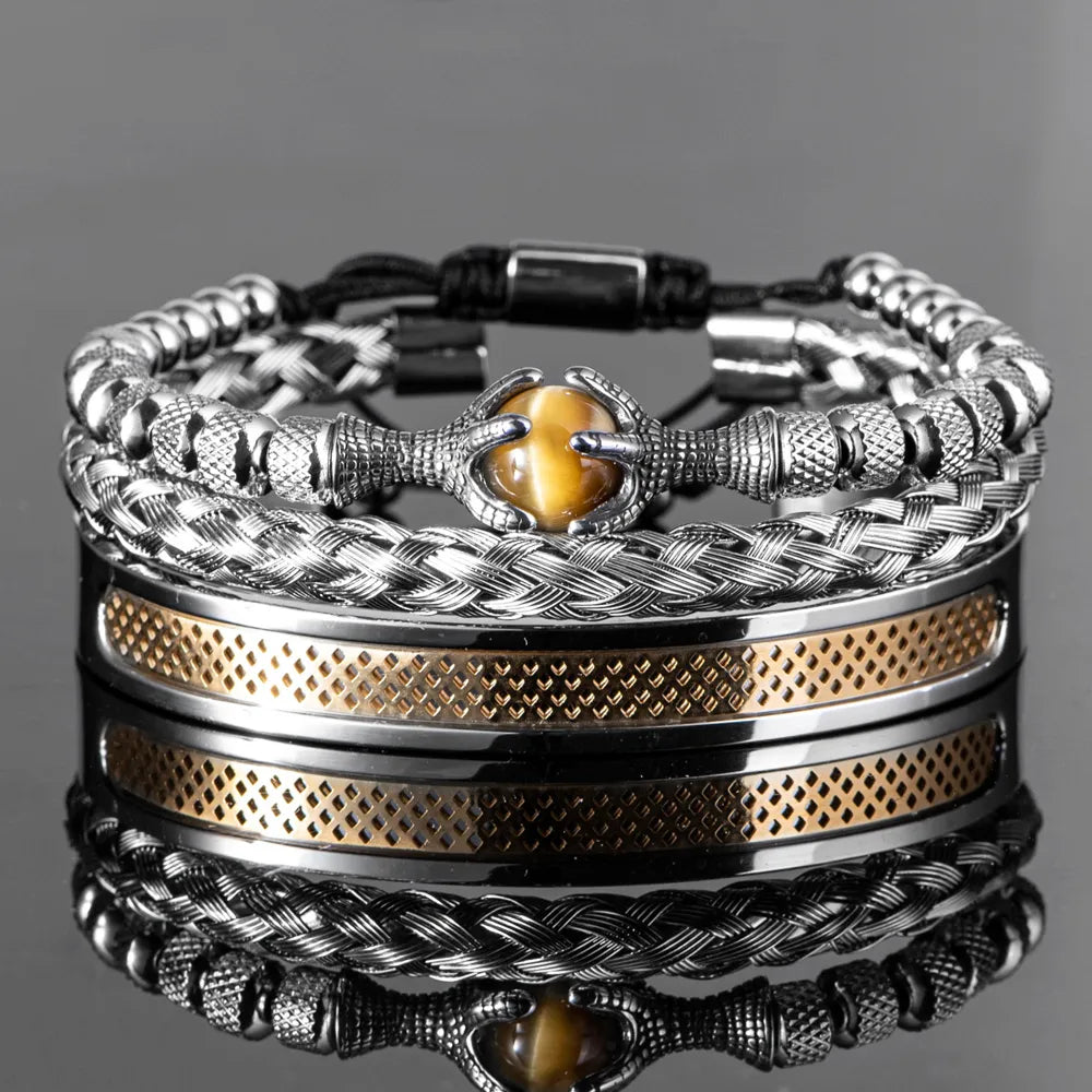 Stainless Steel Handmade Rope Bangles