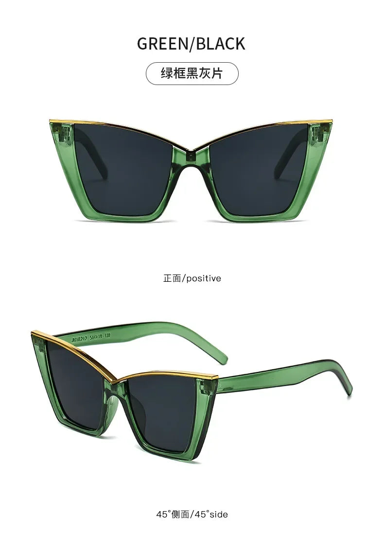 Cat Eye Square Retro Shades