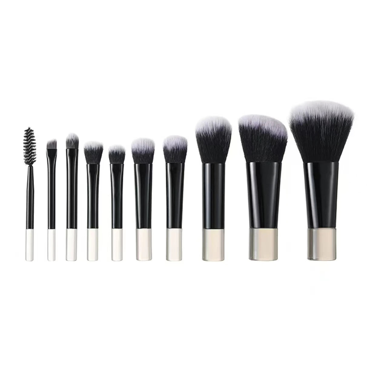 10-Piece Mini Makeup Brush Set, Available in Multiple Colors