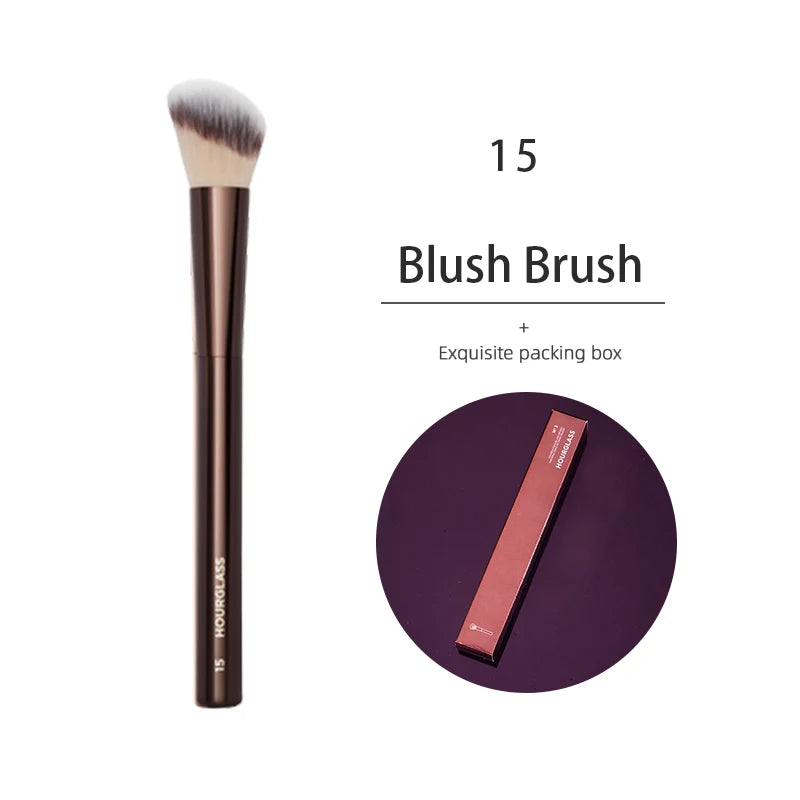 Liquid Blush Brush, Angled Contour Brush, Loose Powder Brush