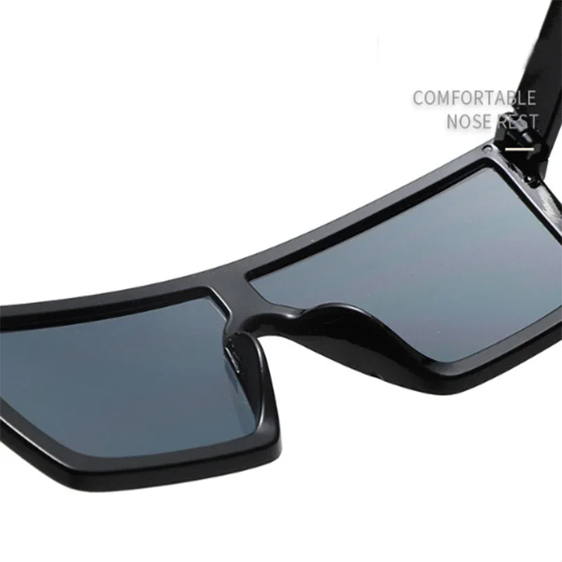 Retro cyberpunk Color Film Sunglasses