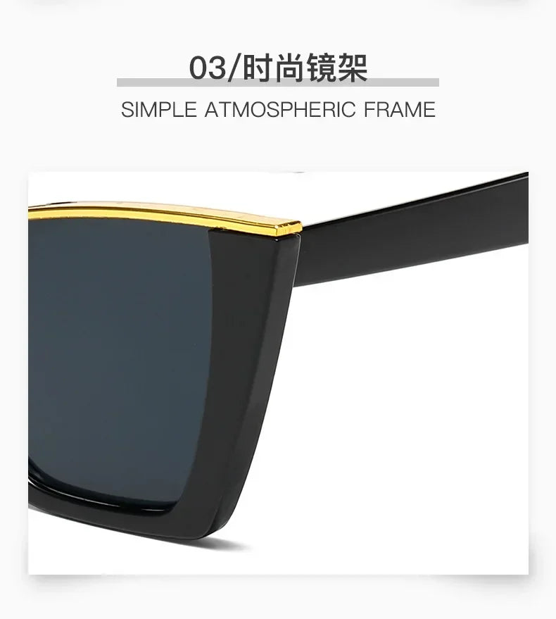 Cat Eye Square Retro Shades