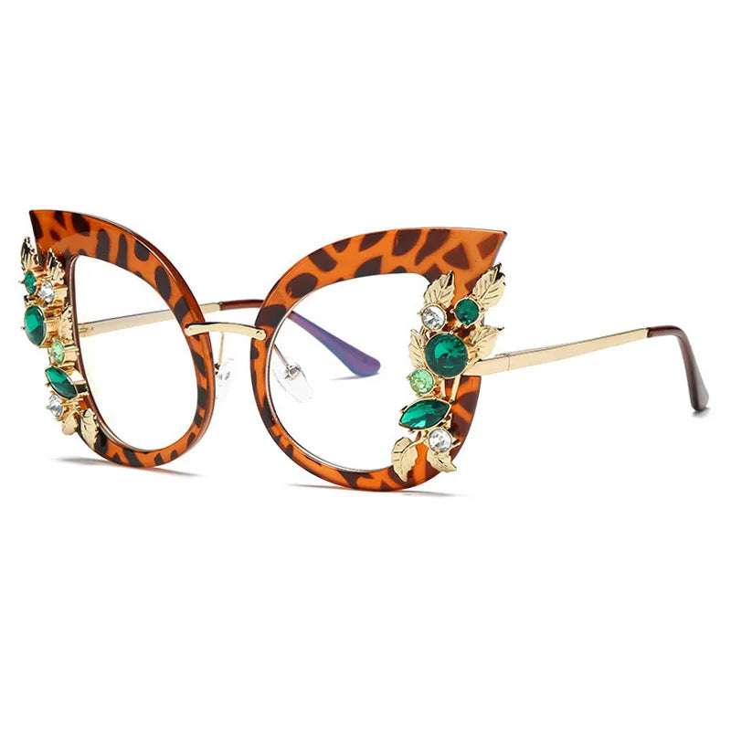 Diamond Luxury Rhinestone Butterfly SunGlasses