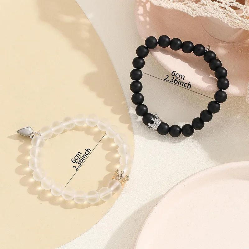 Unisex Beaded Charms Bracelet