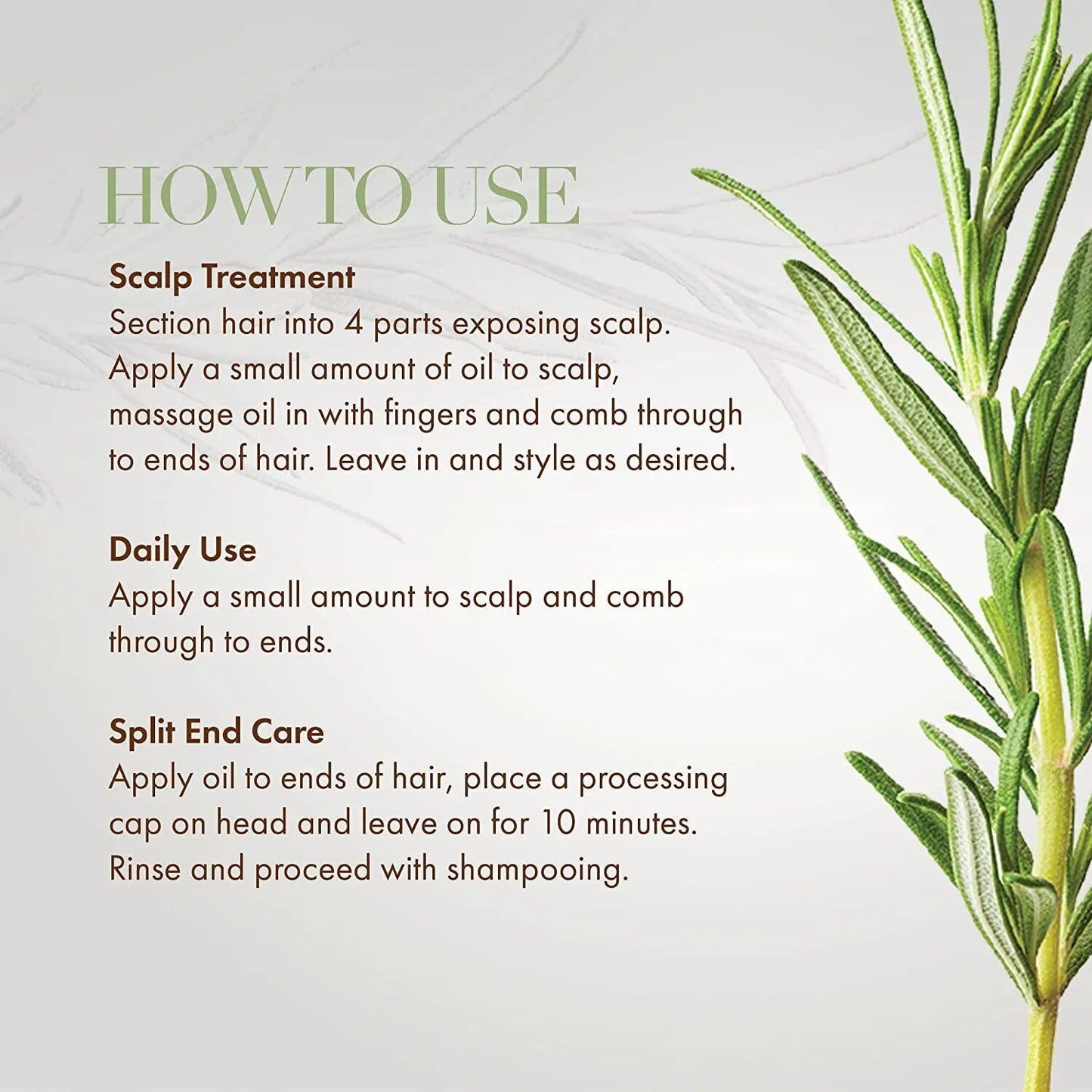 Rosemary Oil Mint Hair Strengthening