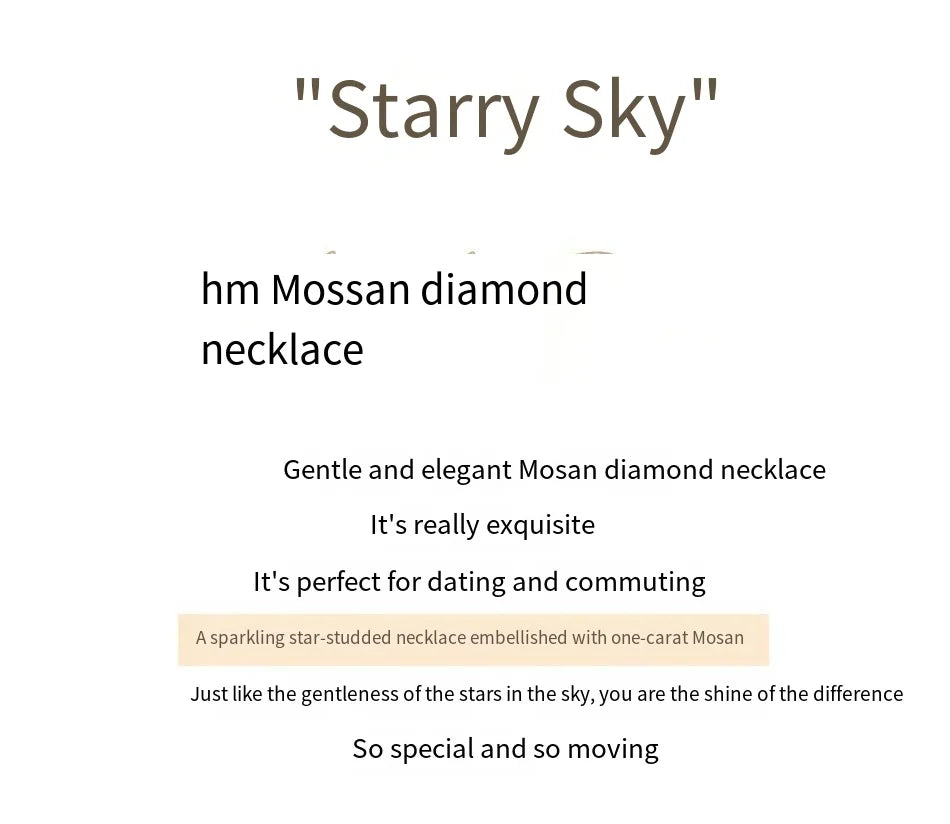 TEN CARATS 0.5-2CT Moissanite S925 sterling silver