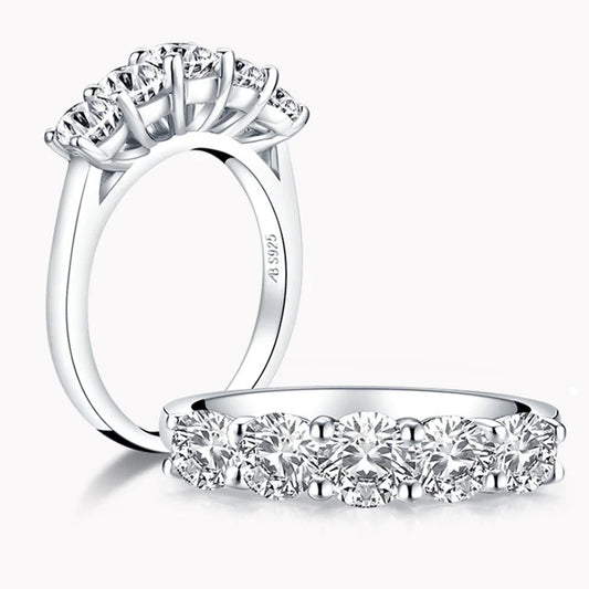 Moissanite Luxury 925 Sterling Silver Jewelry