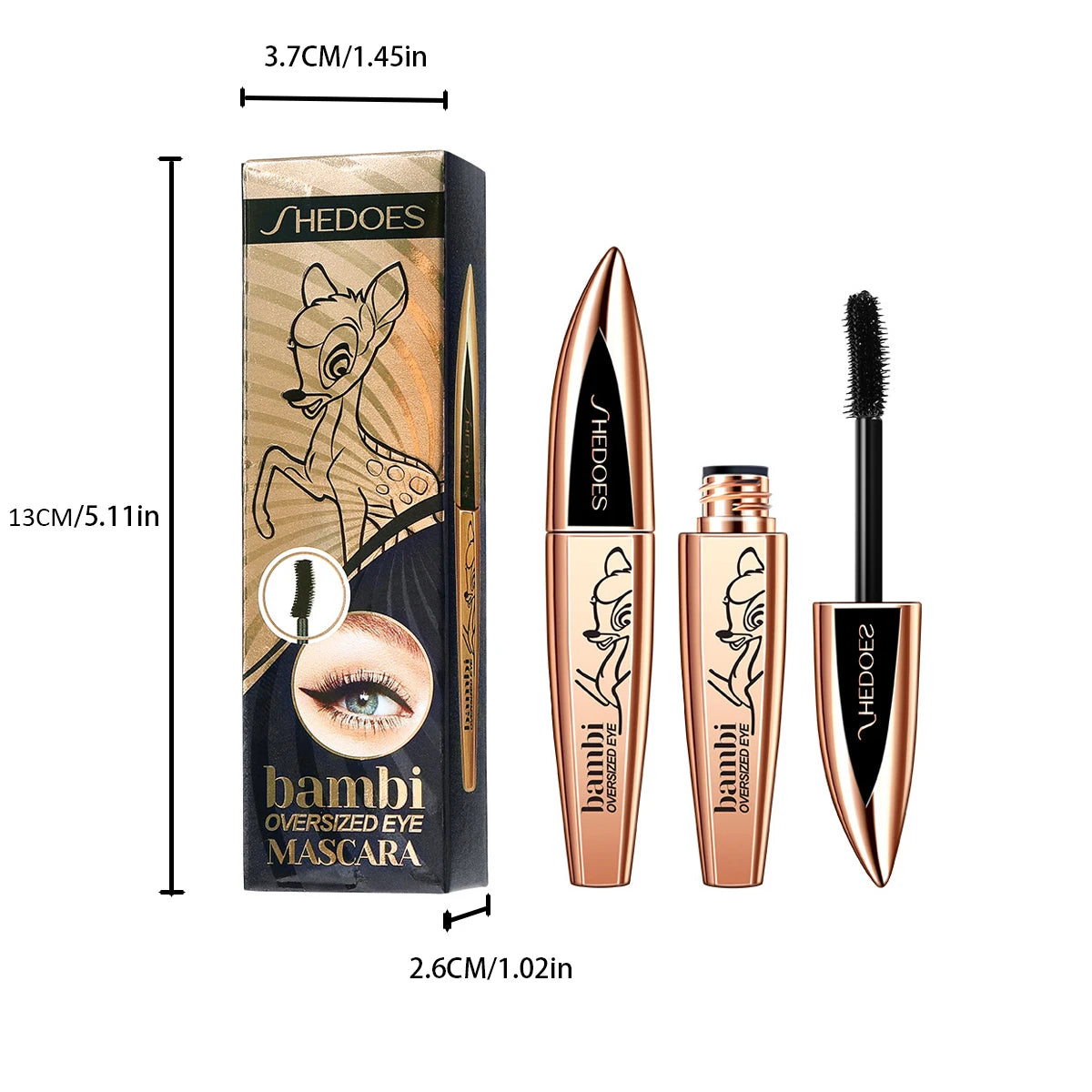 5D Thick and Long Black Silk Fiber Mascara