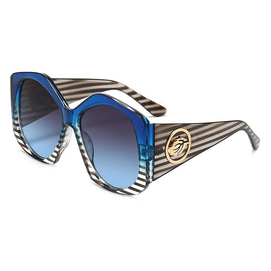 Color-contrast Oval Stripes - UV400