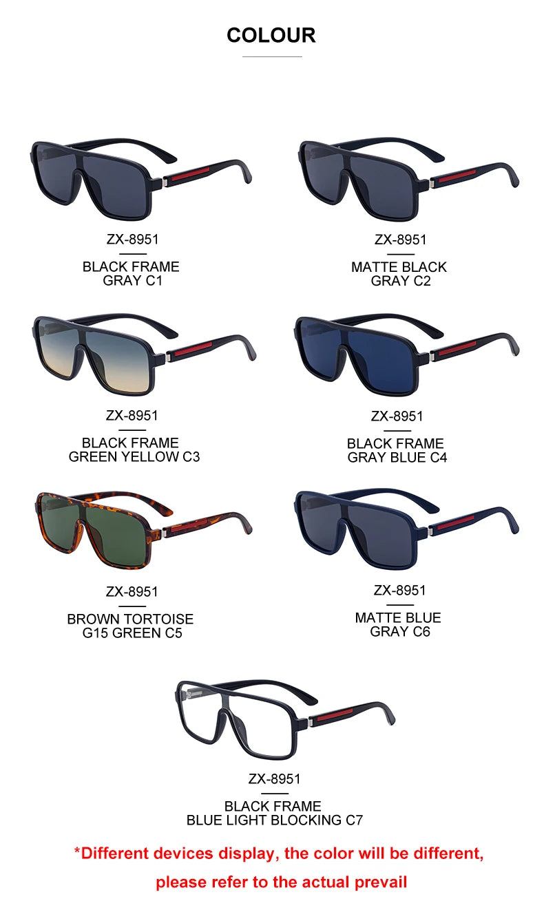 Oversized Polarized Square Shades