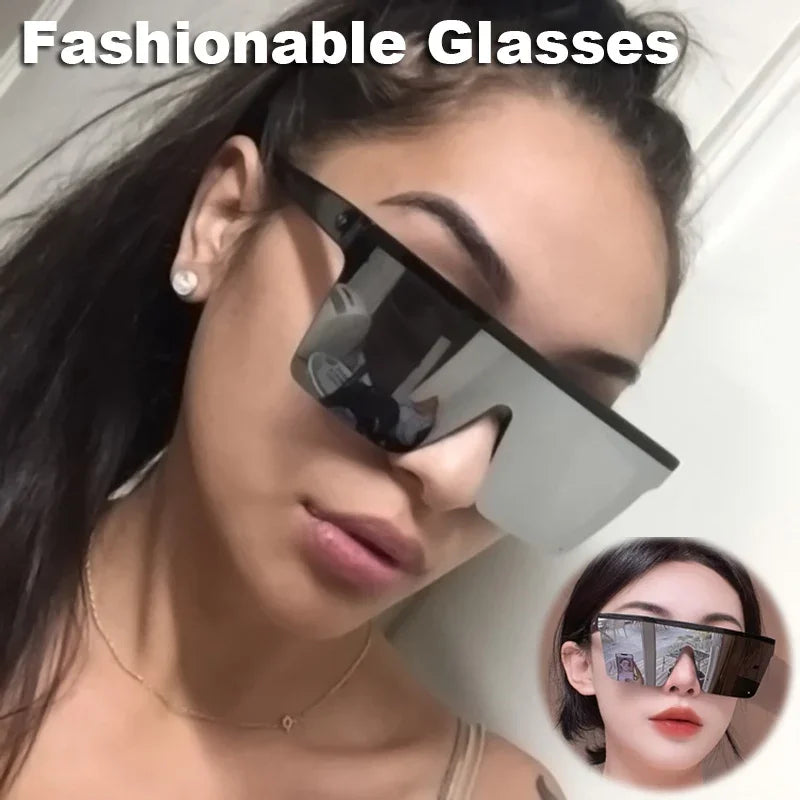 Retro cyberpunk Color Film Sunglasses