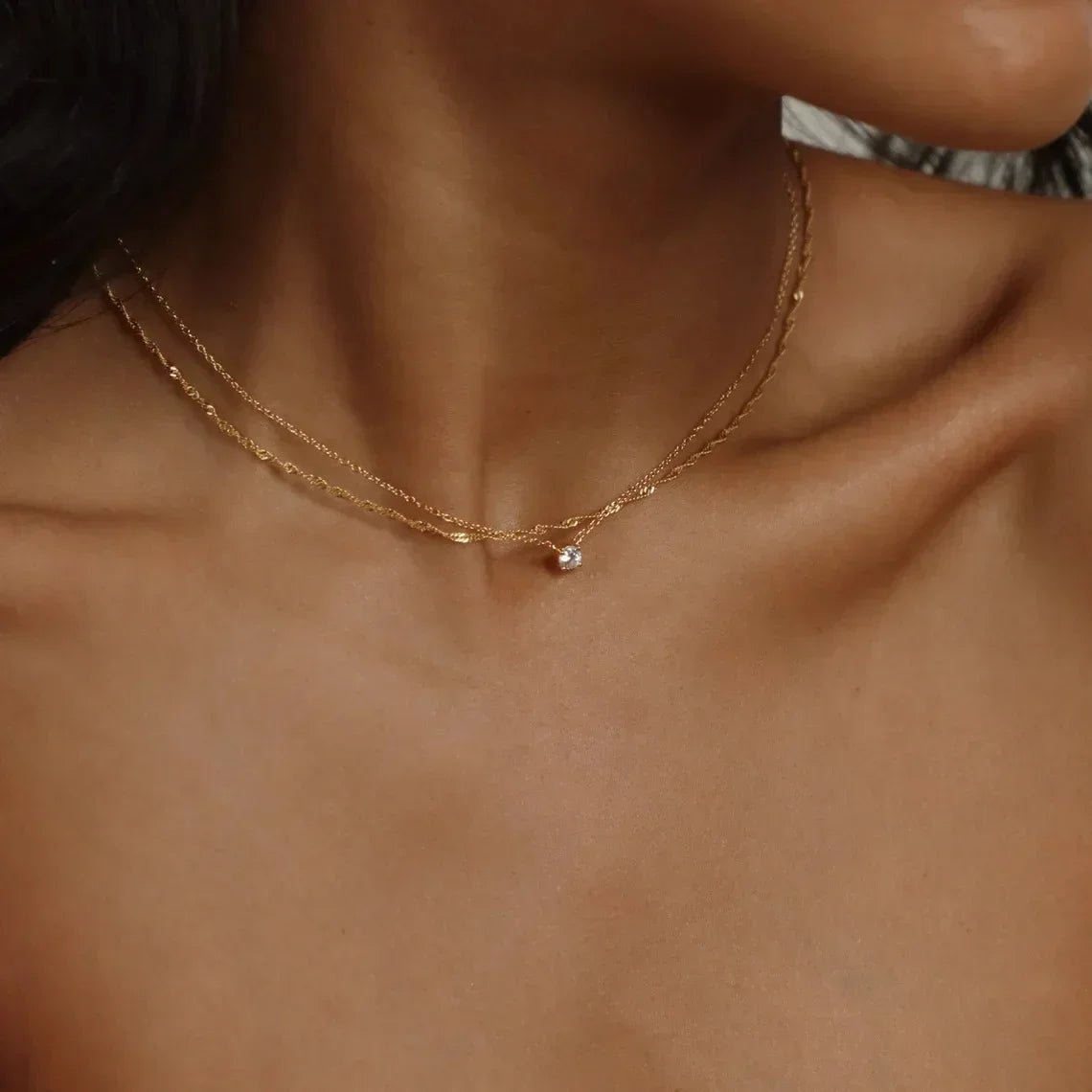 Hot Selling Water Droplet Layered Necklace