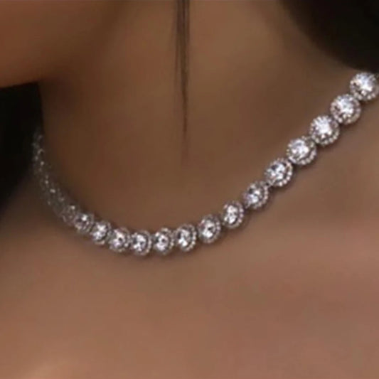 Iced Out Heart Square Crystal Cuban Link