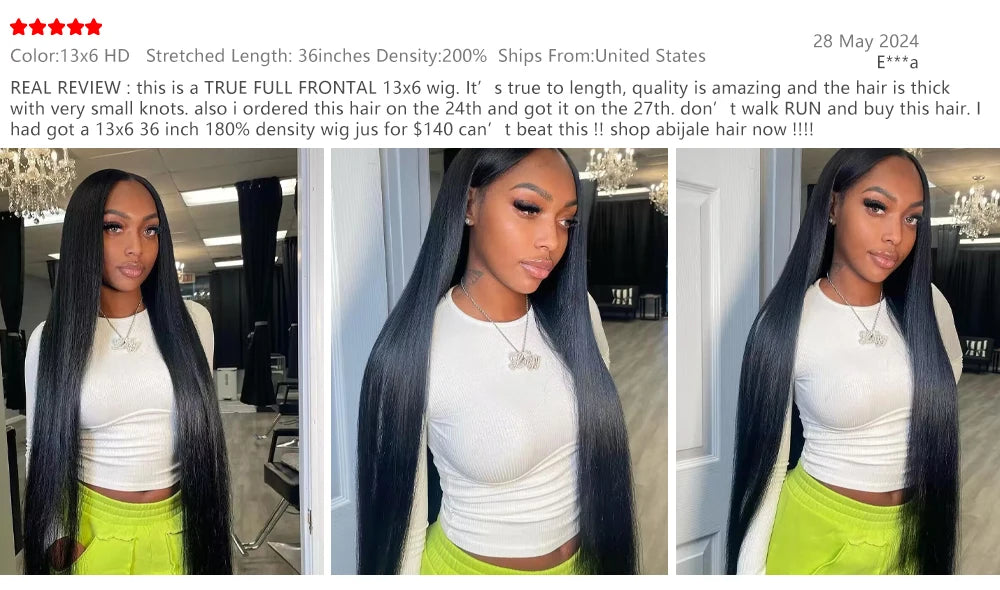 Brazilian Wigs Human Hair | 5x5 Bone Straight HD Transparent Lace Front