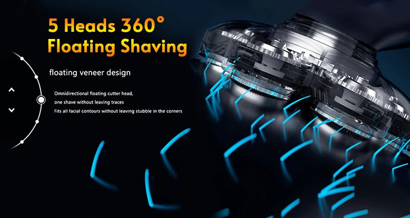 5 In 1 Electric Rechargeable Razor
