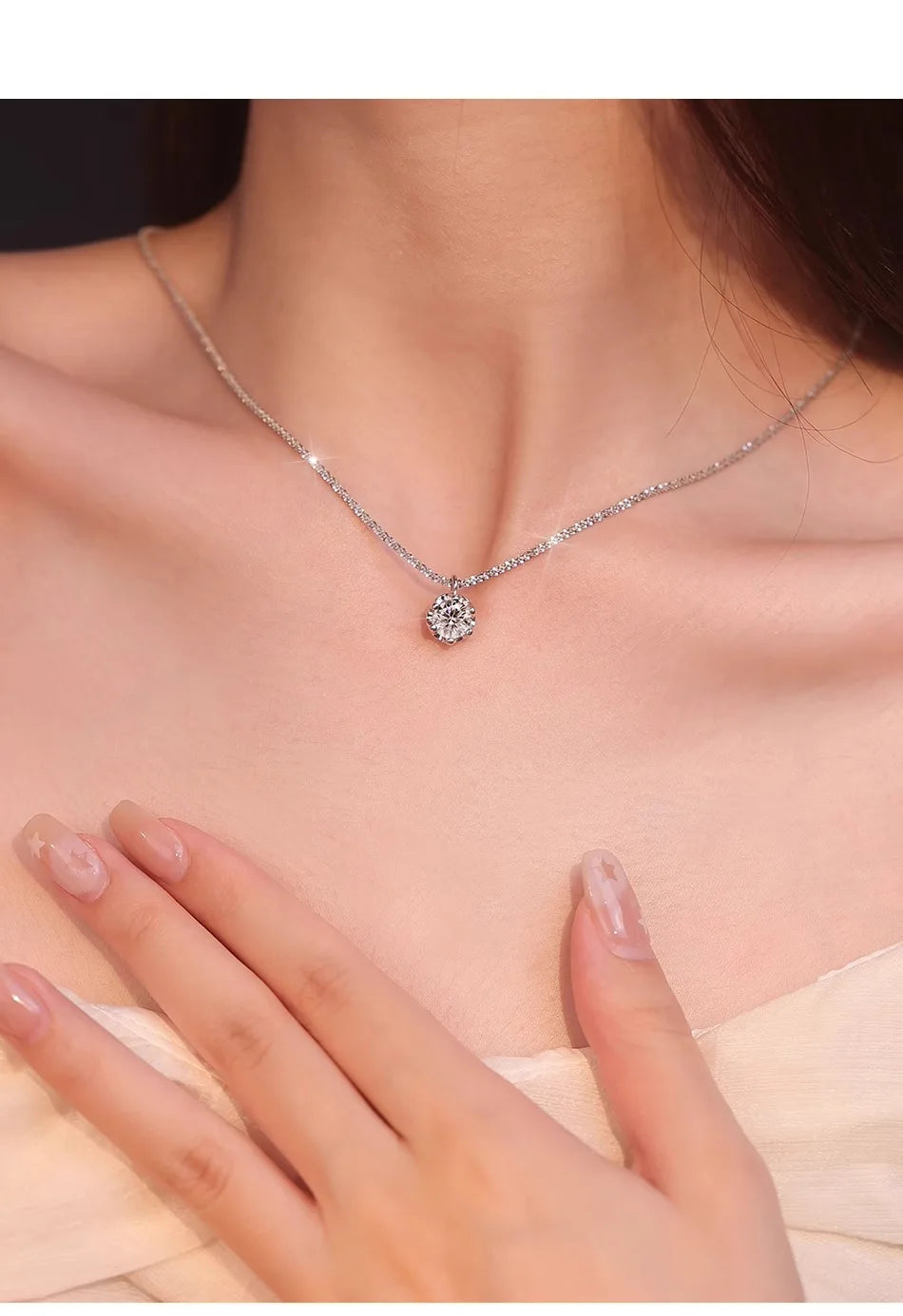 TEN CARATS 0.5-2CT Moissanite S925 sterling silver