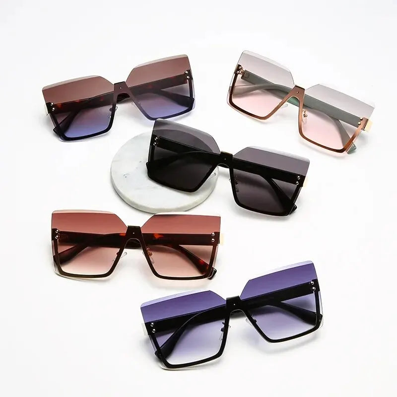 Half-frame Anti-uv Glasses