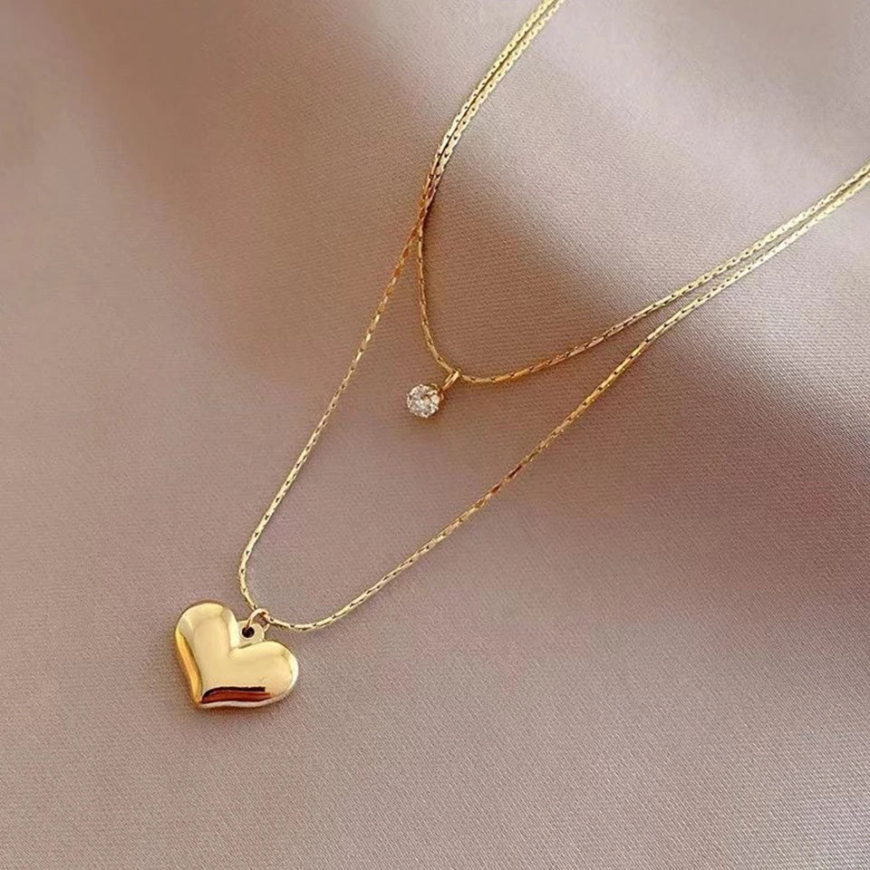 Double Layer  Exquisite Pendant
