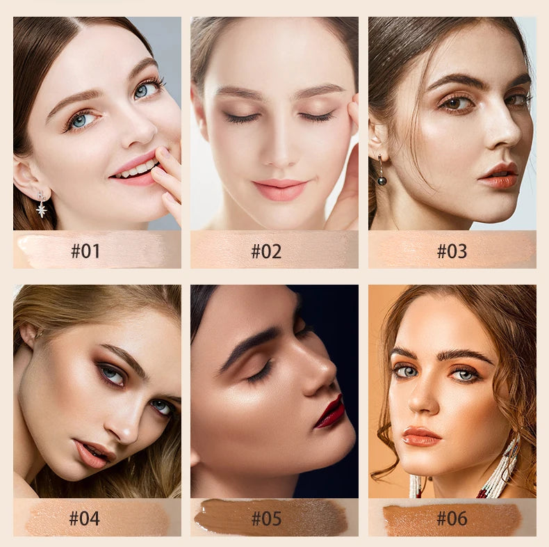 Traceless Liquid Concealer/Foundation, Long-Wearing, Waterproof,
