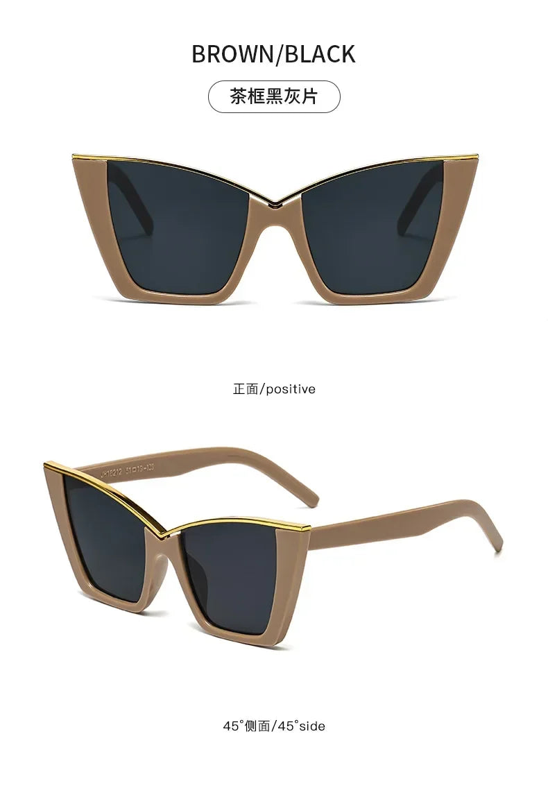 Cat Eye Square Retro Shades