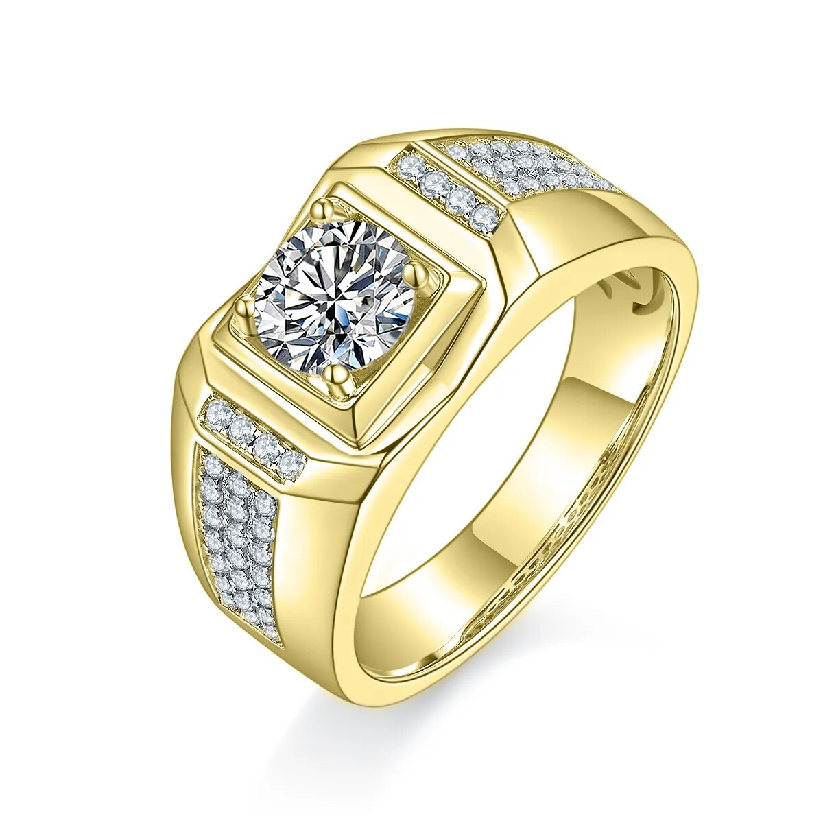 18K Gold 925 Silver 1.0 Ct.