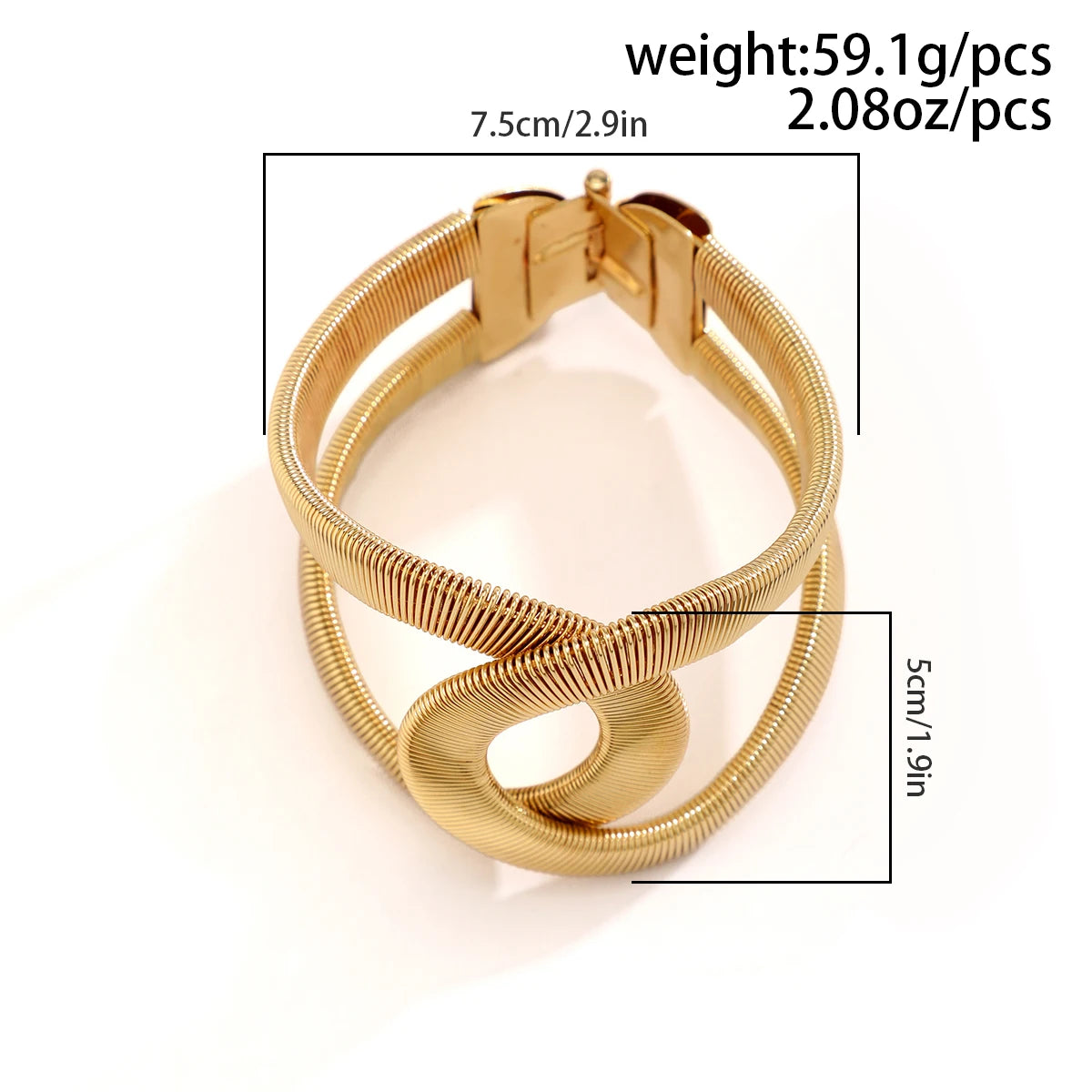 Exaggerated Twisted Arm Bracelet