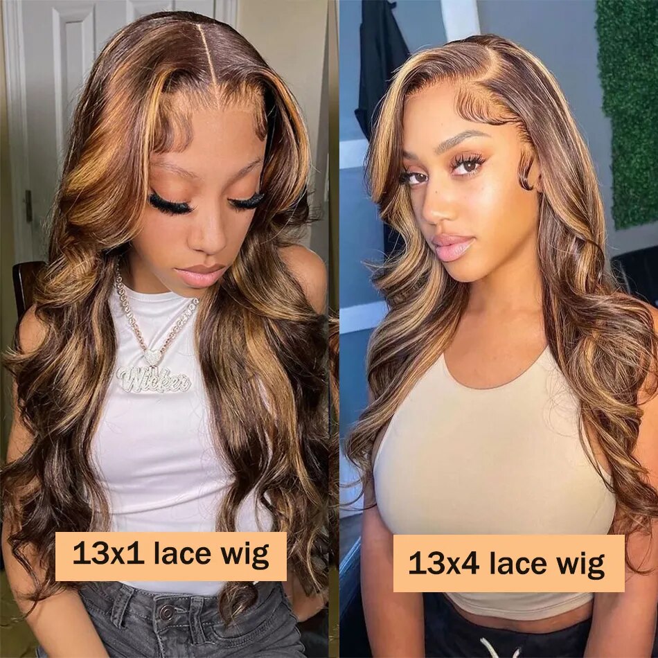 30 Inch Colored Brazilian Pre Plucked 13x4 Transparent Wigs