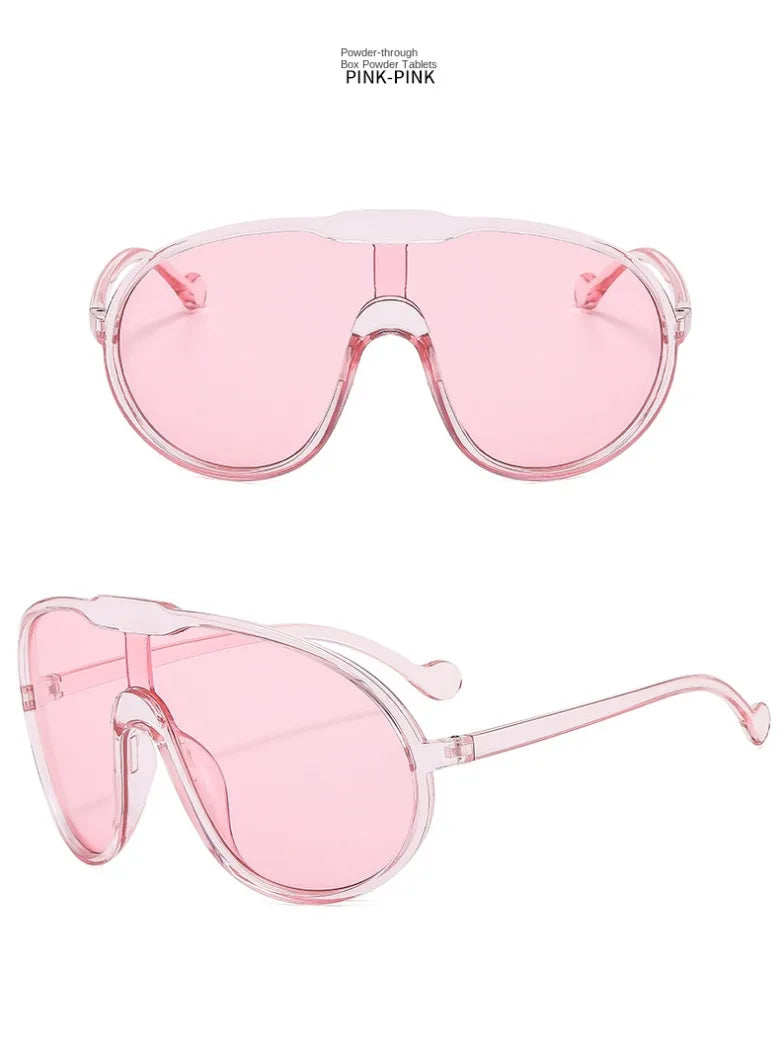 Trendy Oversized Pilot Sunglasses
