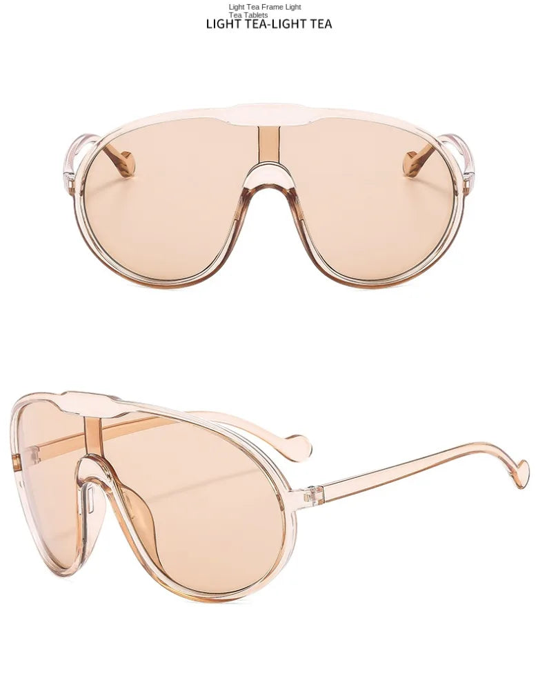 Trendy Oversized Pilot Sunglasses